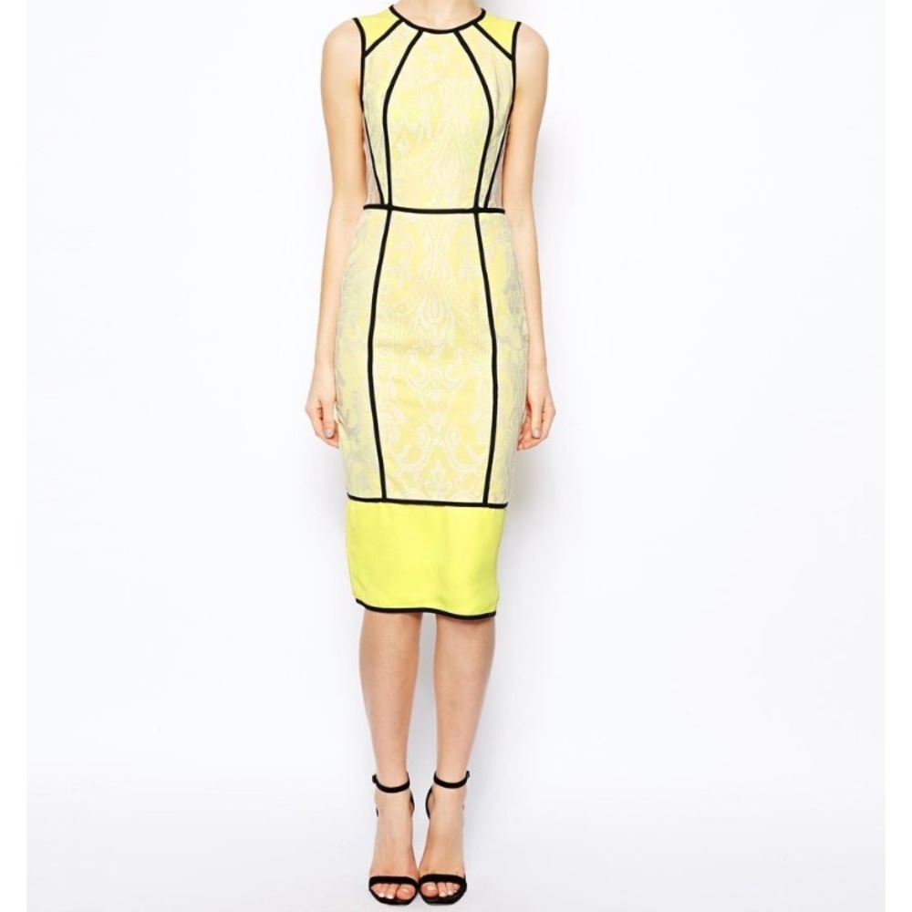 ASOS Lace Panel Pencil Dress sz 4